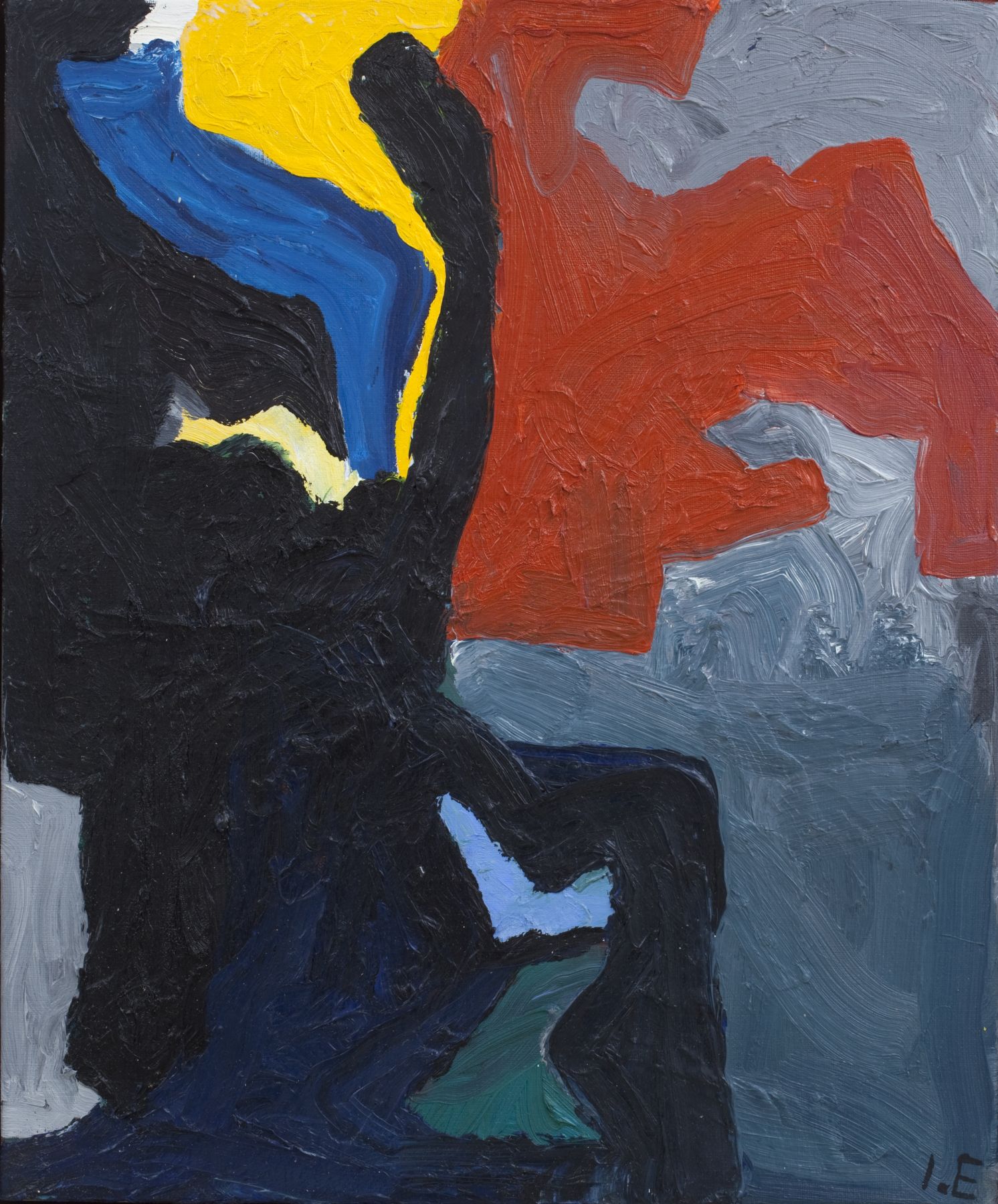 Ida Ekblad, Untitled, 2011, Oil on linen, 23 5/8 x 19 5/8 inches