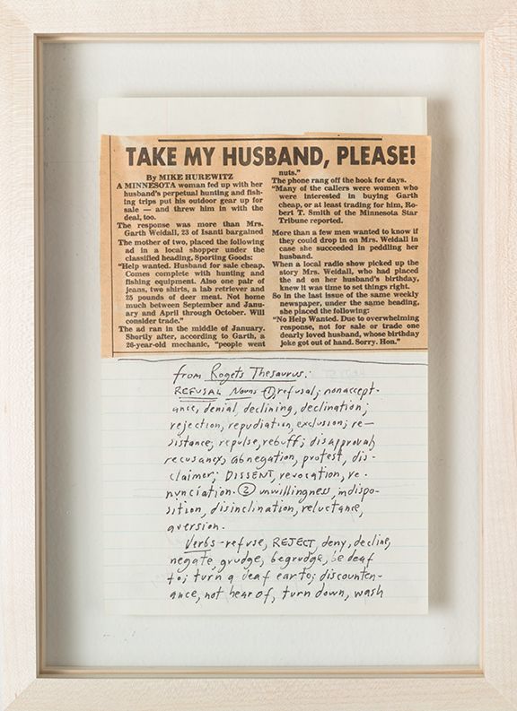 Candy Jernigan, Rejection, 1983 (detail)