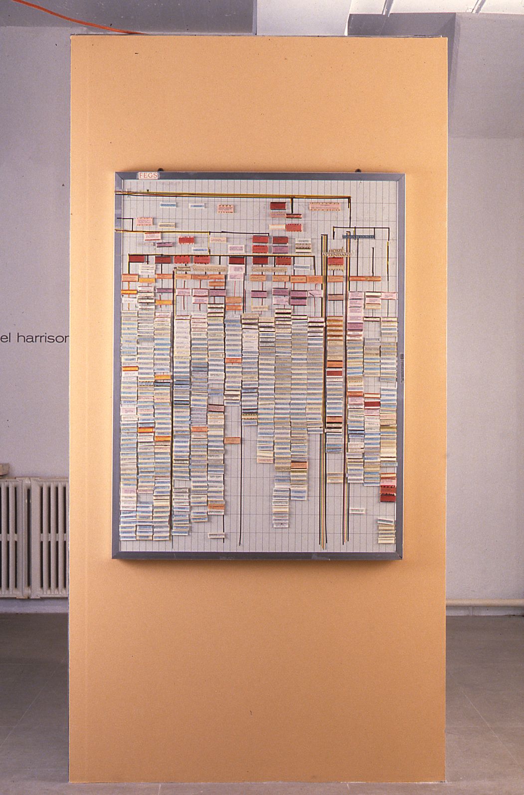 Fegs, 1997, mixed media installation, 48 x 48 x 96 inches