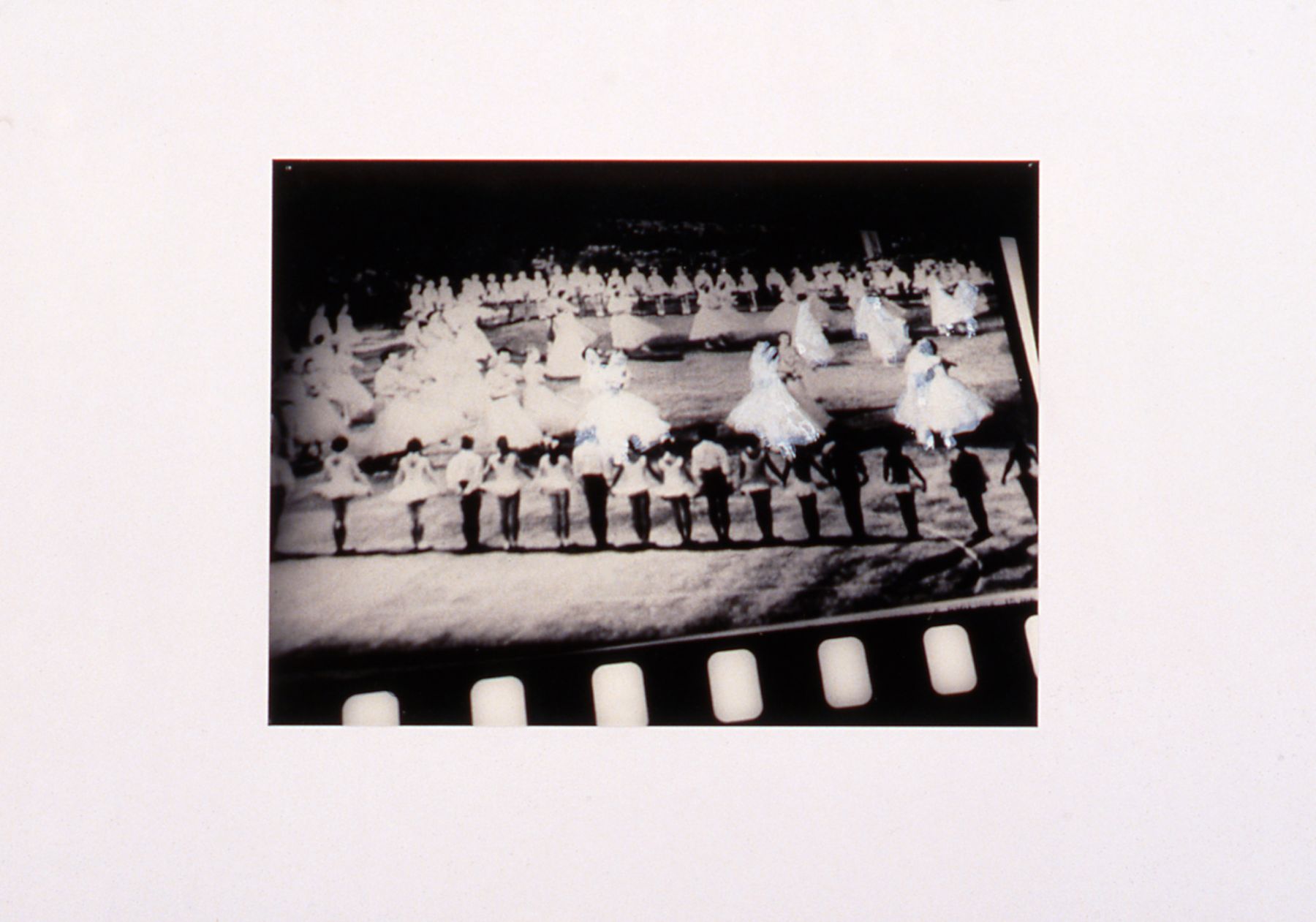 Josef Strau, Nazis for Suburbia, 1999, Photograph/mixed media, glass frame,11 3/4 x 19 3/4 inches