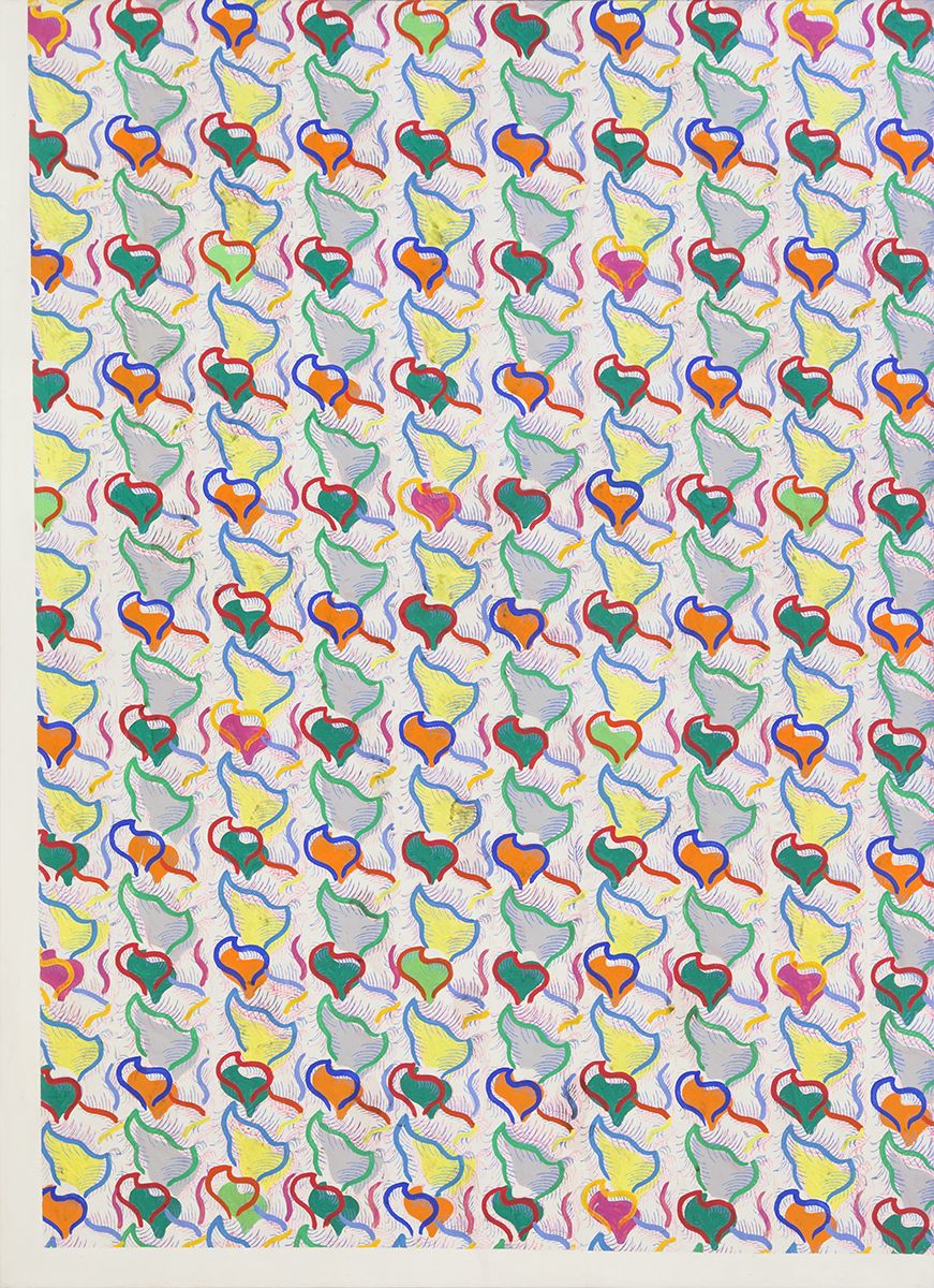 Konrad Lueg Untitled , 1965 Casein tempera on canvas 78 3/4 x 57 inches (200 x 145 cm)