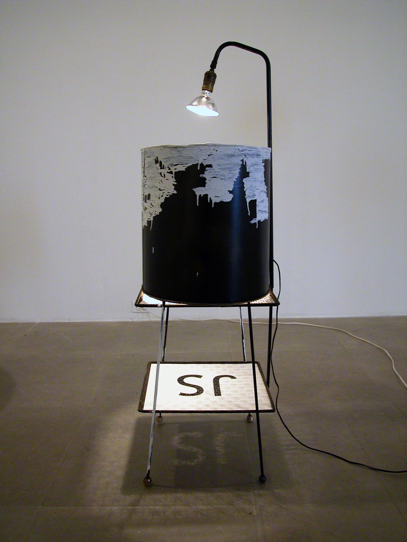 JS, 2006, mixed media lamp, 51 x 17 x 16 inches