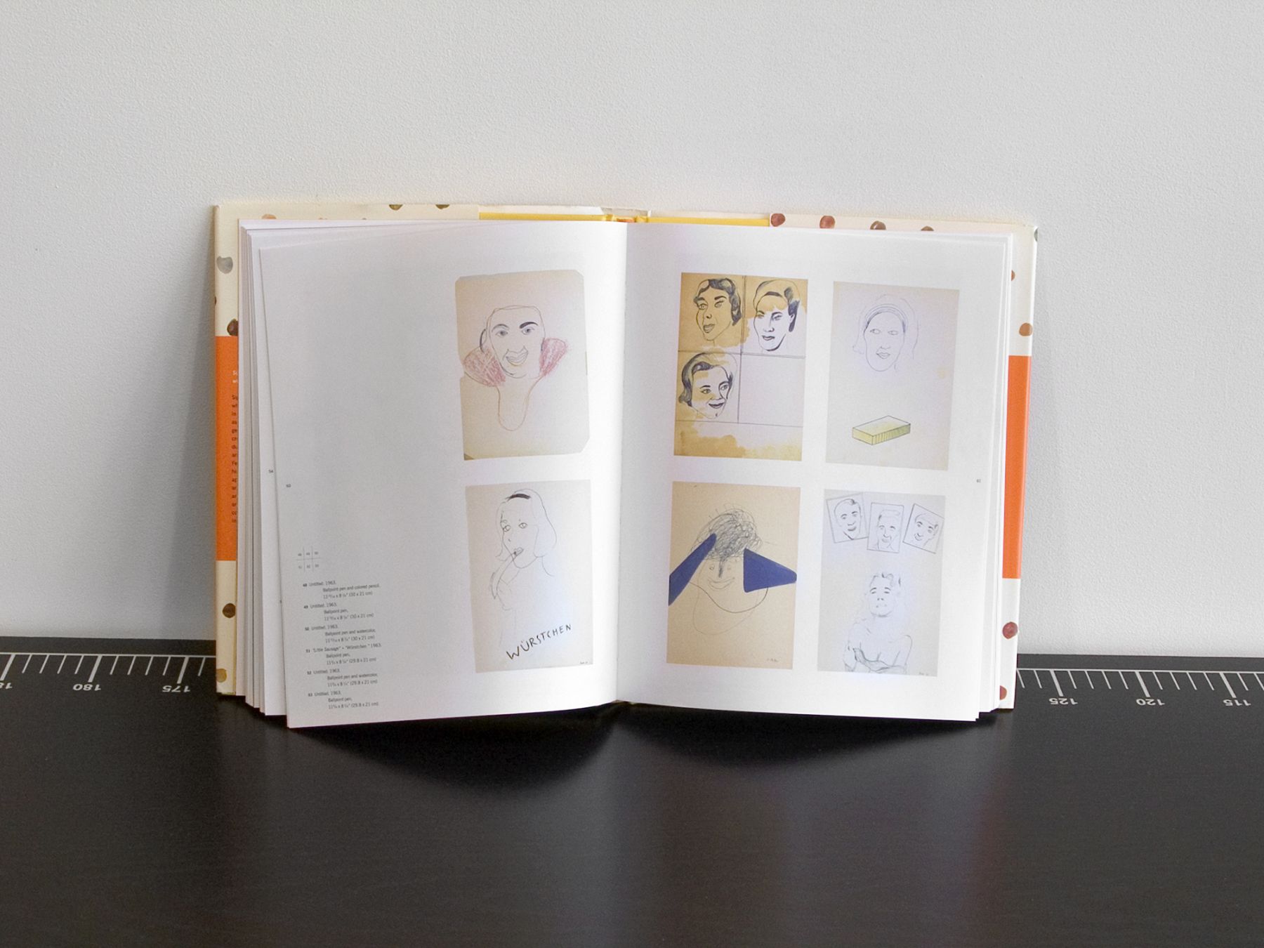 Michael Krebber, Untitled, 2001 (detail), Mixed media, Dimensions variable