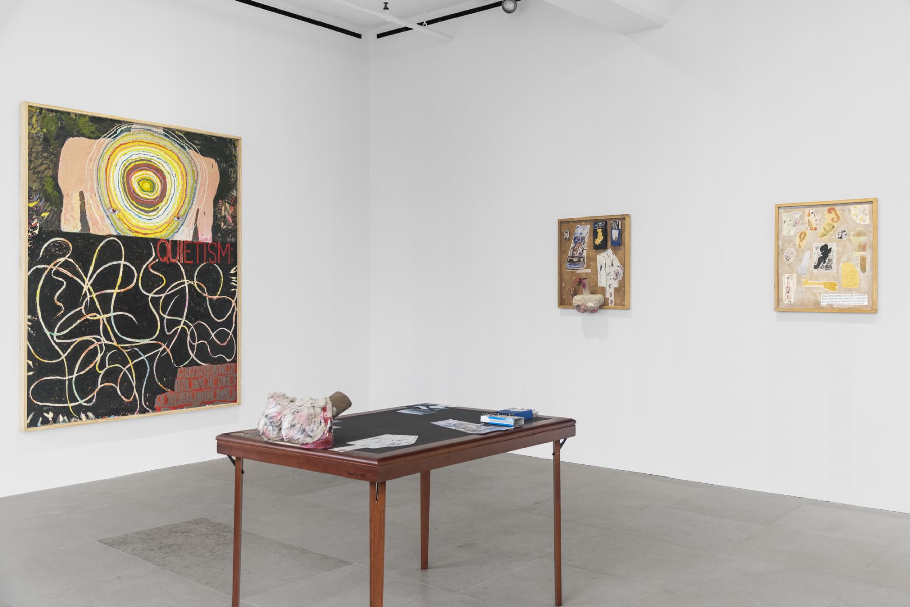 Richard Hawkins, Installation view, Bait Paintings, Greene Naftali, New York, 2019