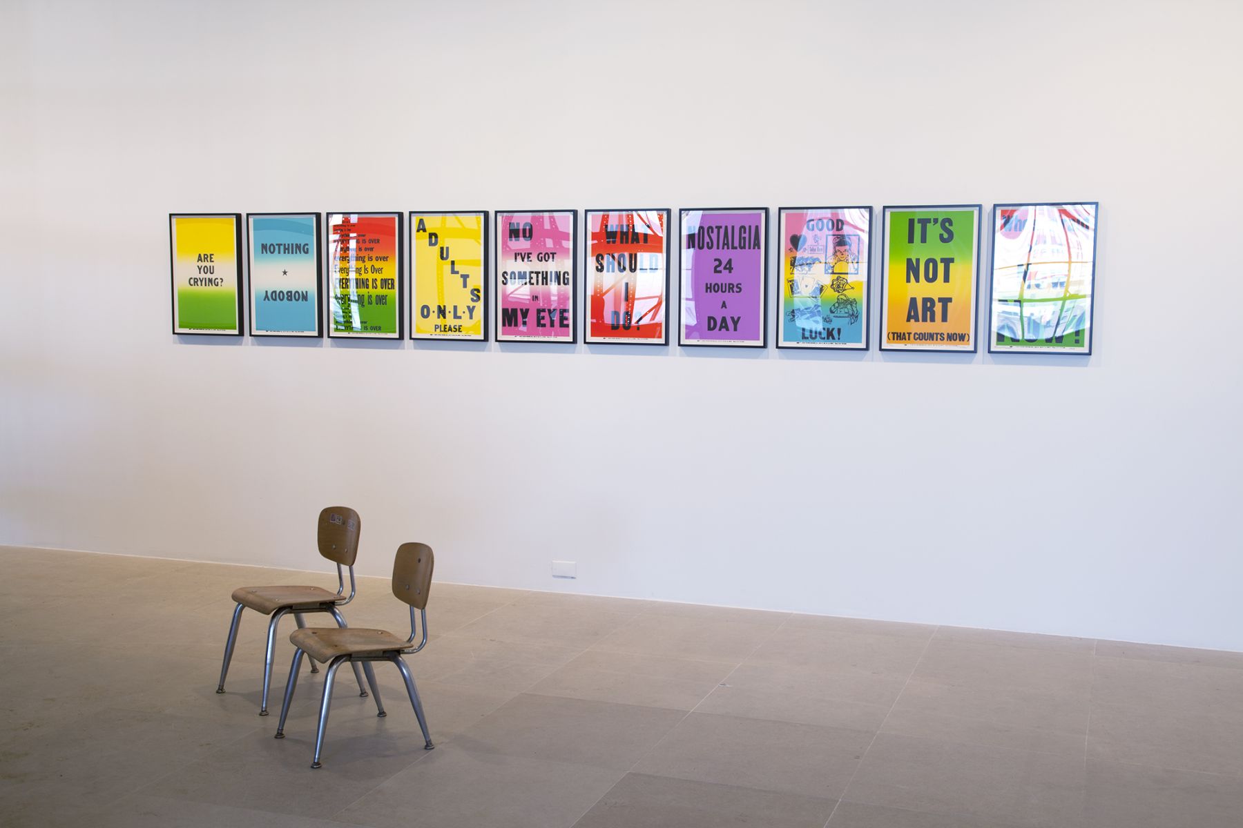 Allen Ruppersberg, Preview, 1988, Series of ten lithographs, 22 1/8 x 13 7/8 inches (56.2 x 35.2 cm)