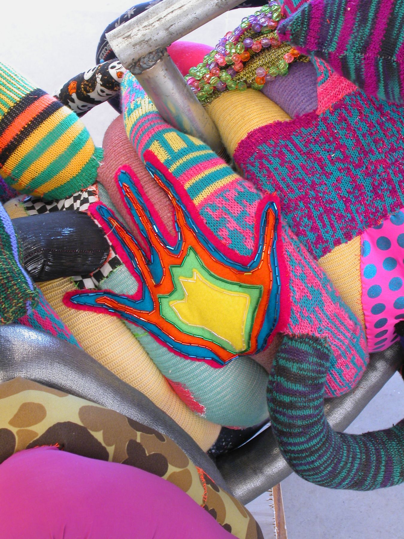 jim drain, iii open iii closed, 2007, Mixed media, 136 x 55 x 158 inches