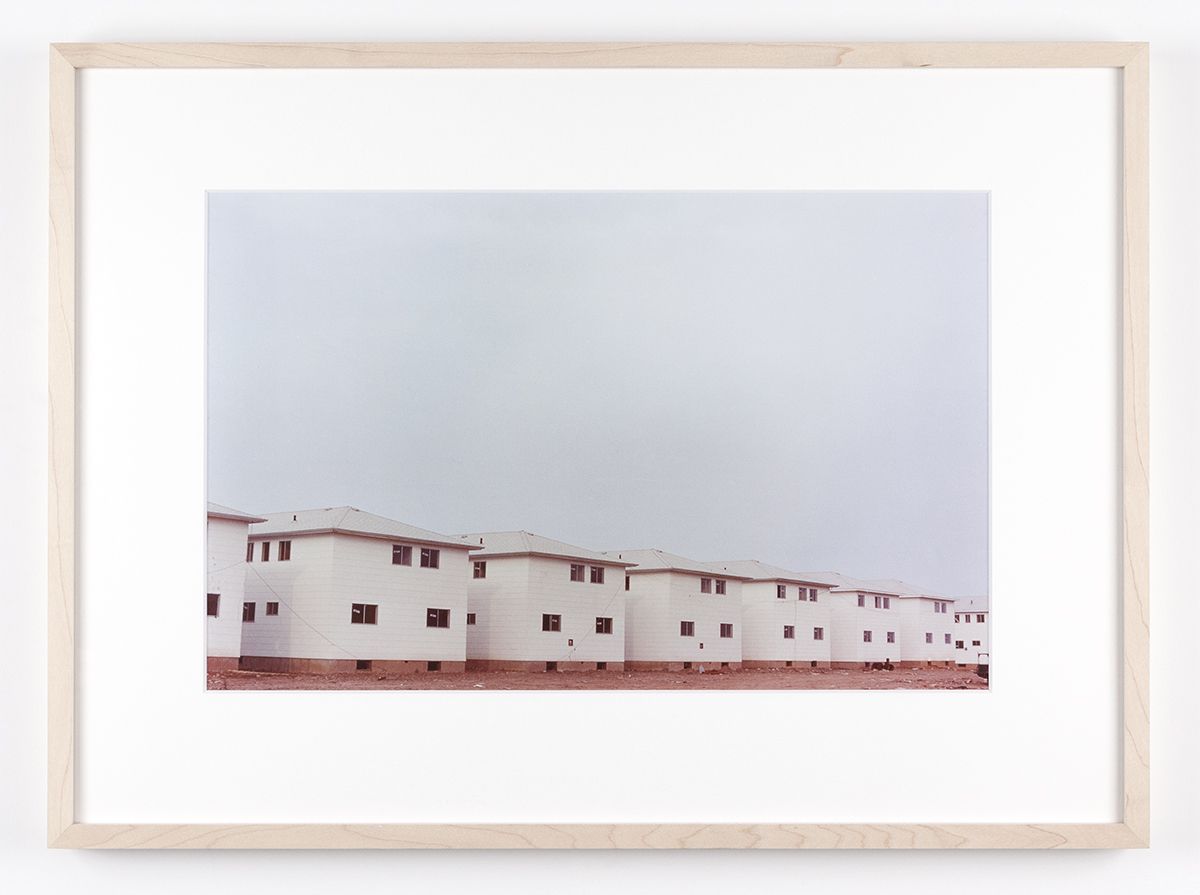 Dan Graham Row of New Tract Houses, Bayonne, New Jersey, 1966 C-print Framed: 17 1/8 x 22 1/4 inches (43.5 x 56.5 cm)