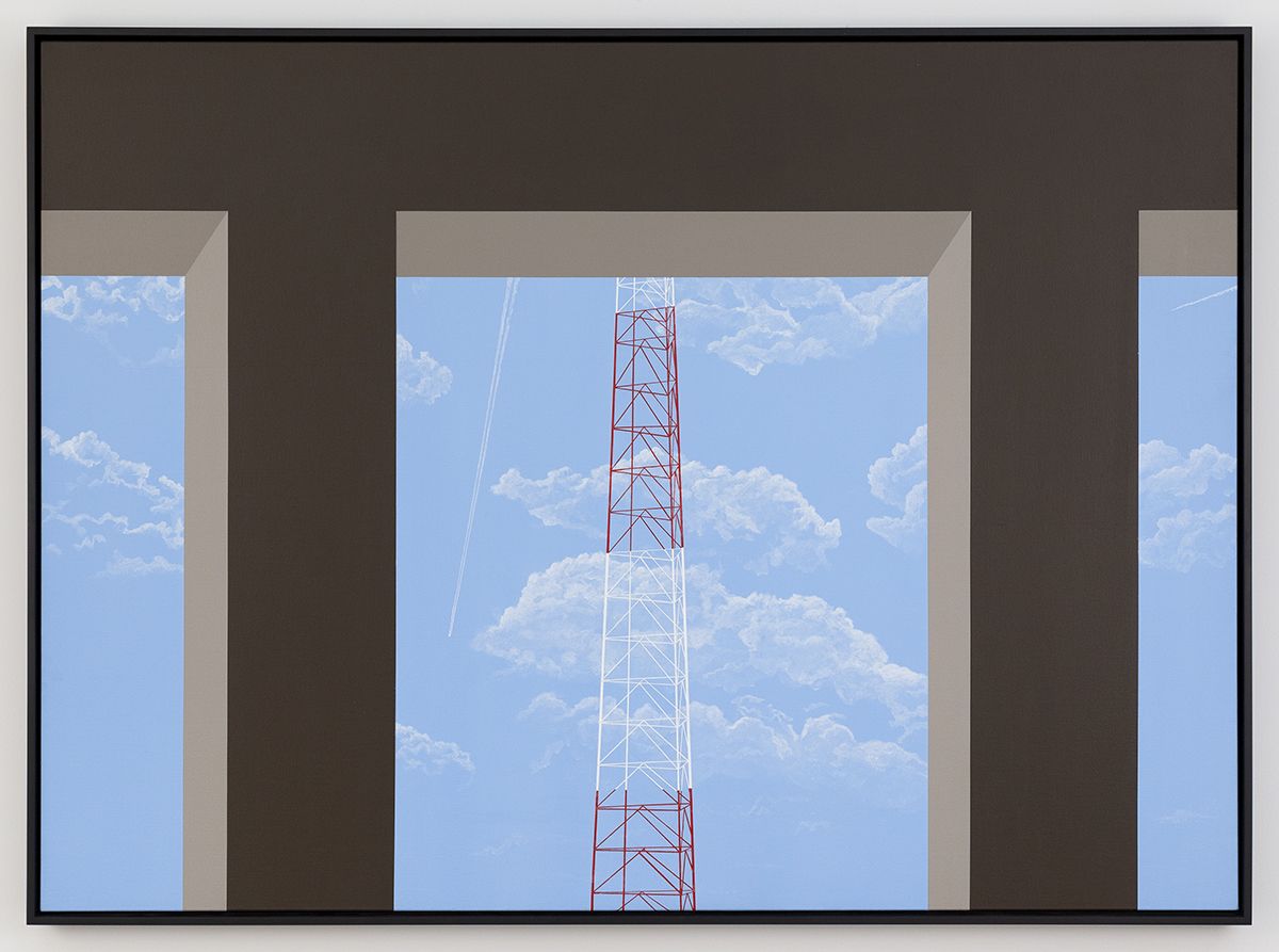 Allan D'Arcangelo Pi in the Sky, 1981-1982 Acrylic on Canvas 48 x 66 inches (121.9 x 167.6 cm)