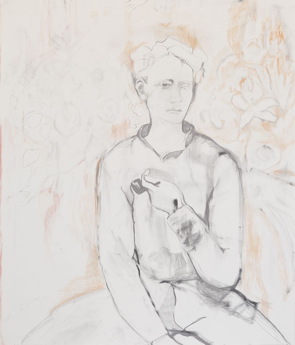 Andrea Fourchy Young Man with Garland of Roses, 2015