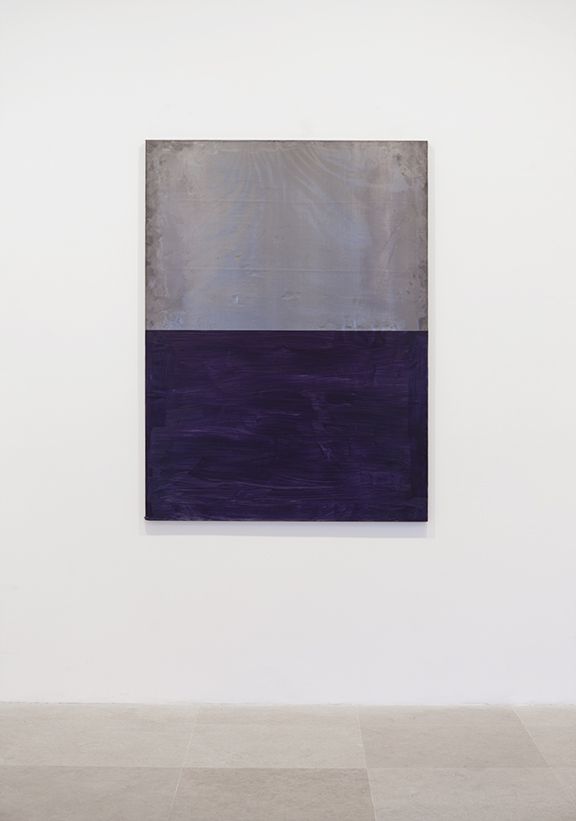 Untitled, 1992 Acrylic on lead on wood 59 x 43 1/4 inches