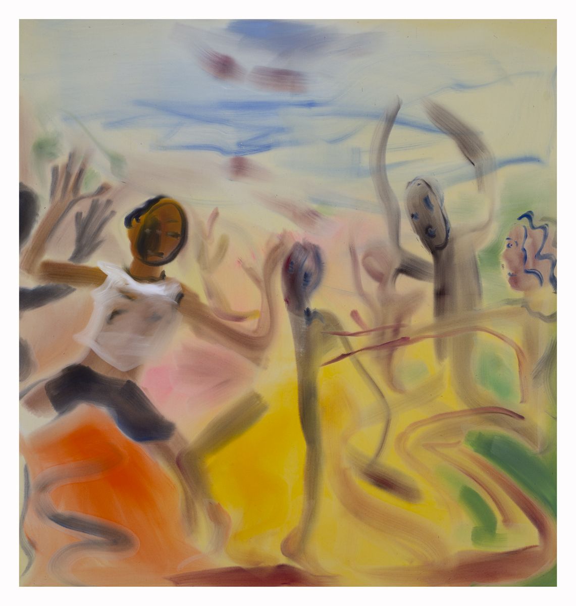 Sophie von Hellermann Last Chance, 2018 Acrylic on canvas 78 3/4 x 74 3/4 inches (200 x 190 cm)