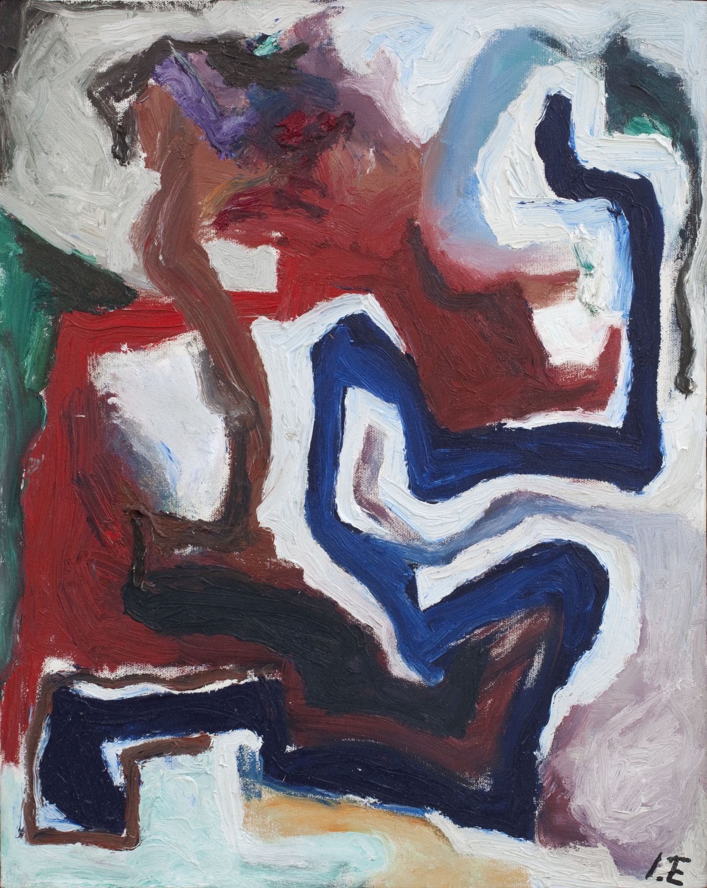 Ida Ekblad, Untitled, 2011, Oil on canvas, 19 5/8 x 15 3/4 inches