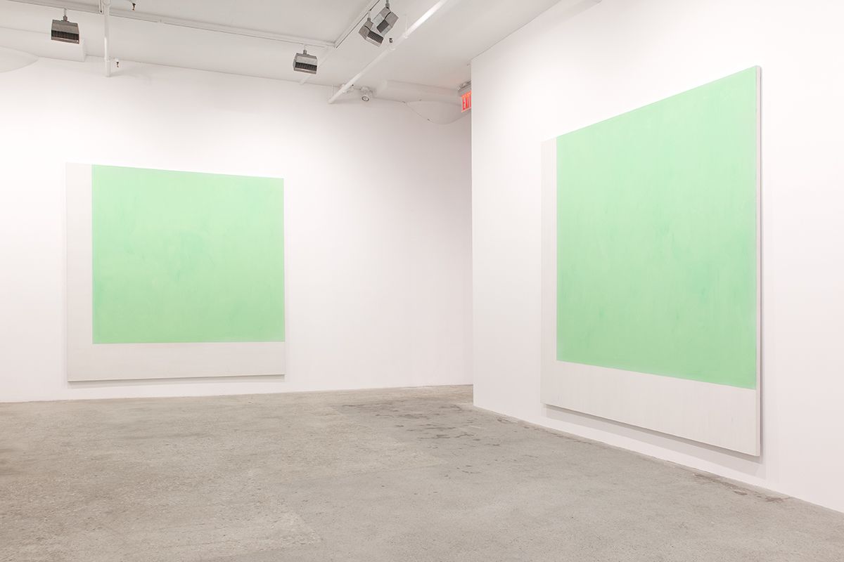 Installation view, Greene Naftali, New York, 2015