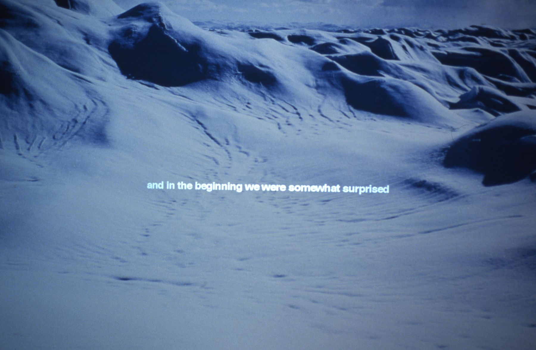 Nordenskiold & the Icecap, 1999-2000, slide installation, duration: 12 minutes, edition of 5