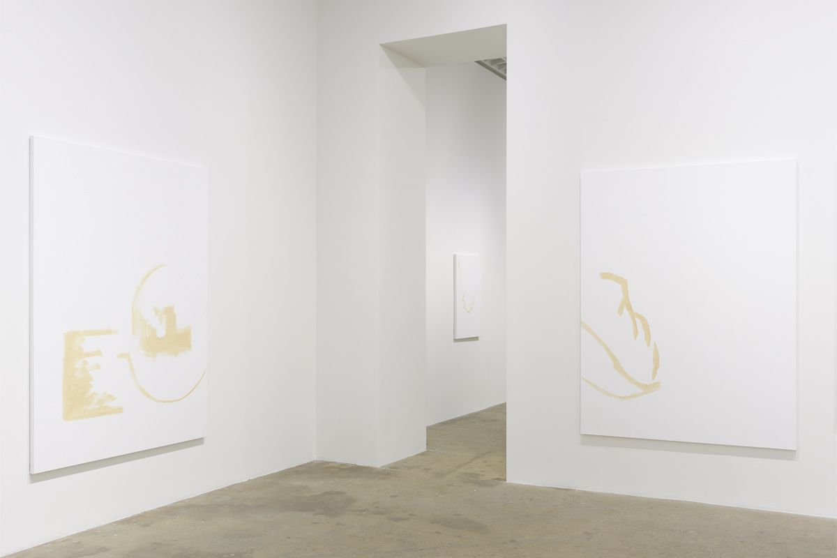 Michael Krebber, Installation view, Greene Naftali, 2018