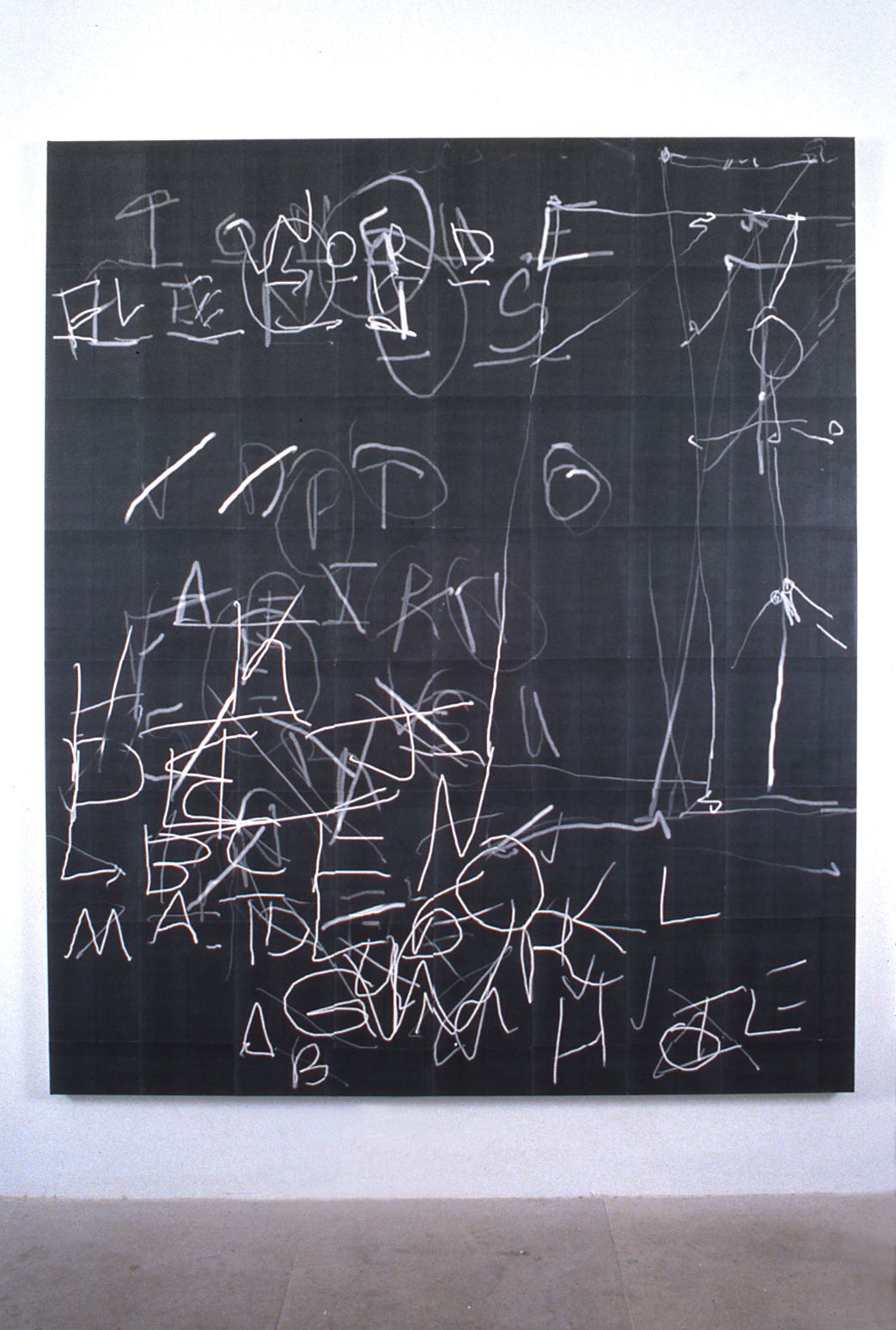 Luke Murphy, Bad Game, 1996, laser prints, acrylic mediums on canvas, 78 x 66 inches