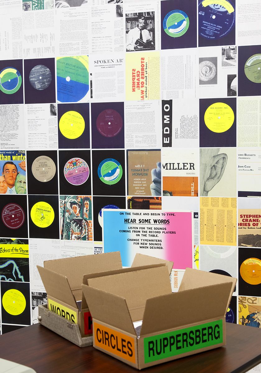 CIRCLES: Allan Kaprow's words, 1962, By Allen Ruppersberg, 2008 (detail)