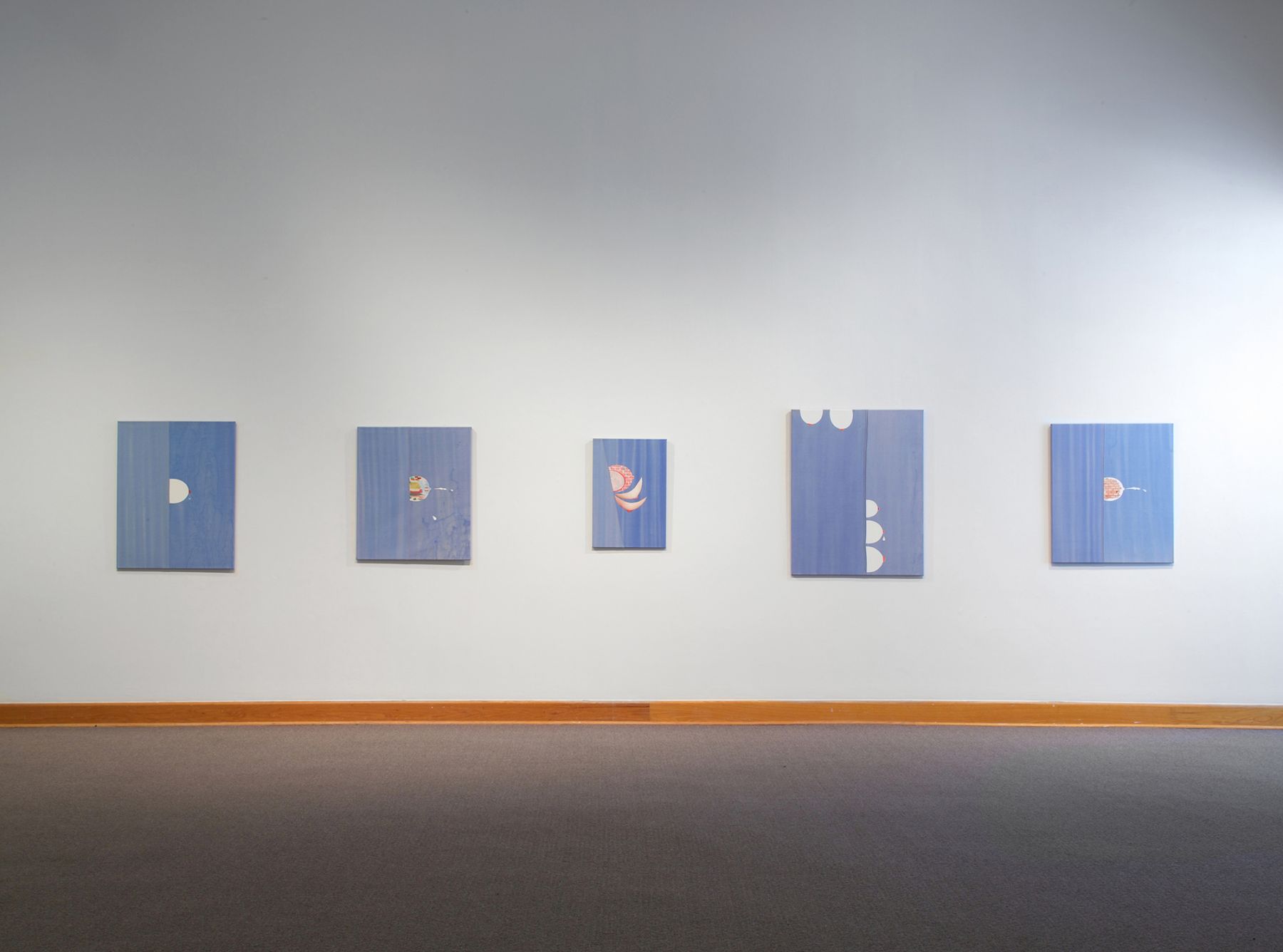 Monika Baer, Installation view, Williams College Museum of Art, Williamstown, MA
