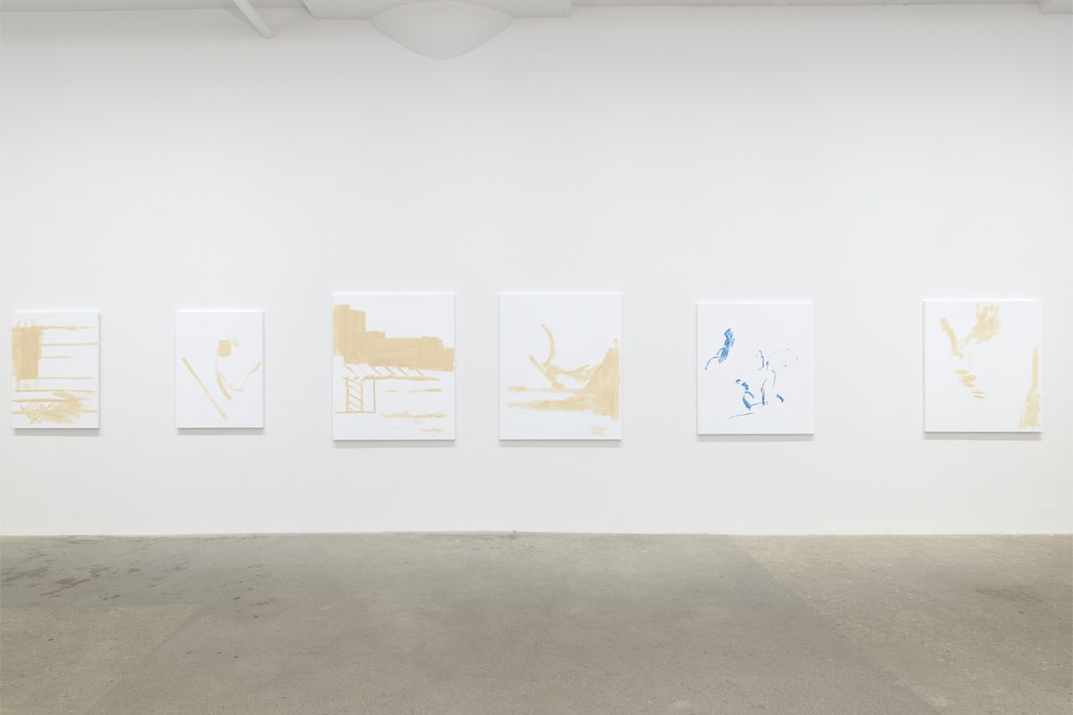 Michael Krebber, Installation view, Greene Naftali, 2018