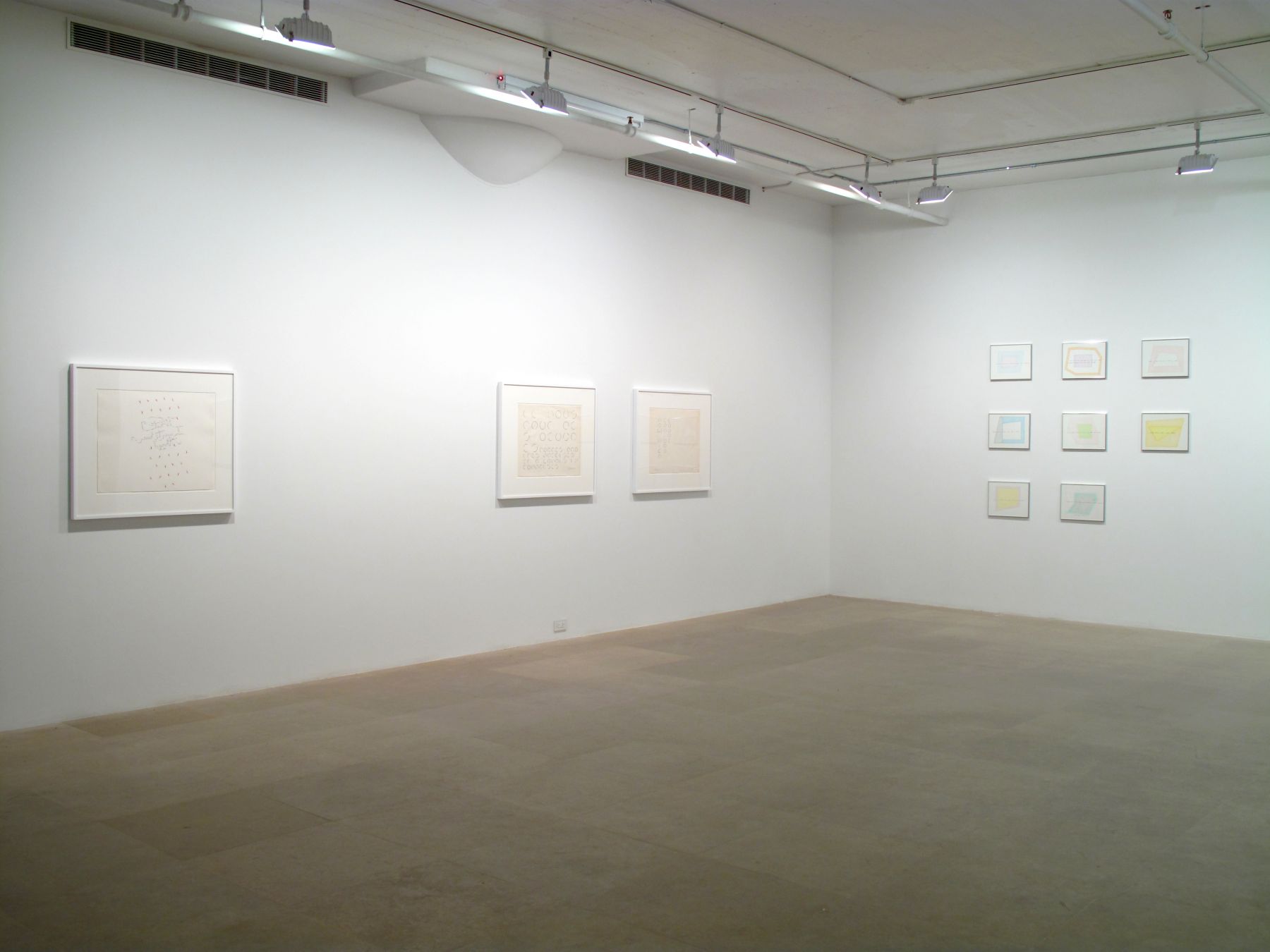 Installation view, Greene Naftali, New York, 2009