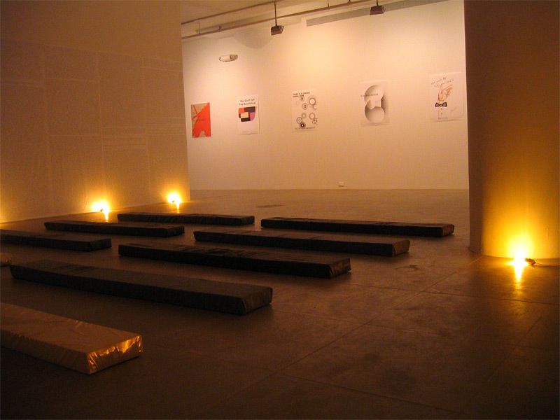 Installation view, Fia Backström, In Memory of HERD INSTINCT 360º, Greene Naftali, New York, 2006