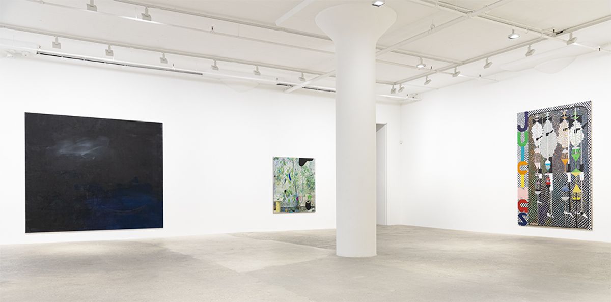 Installation view, 7 Painters, Greene Naftali, New York, 2019