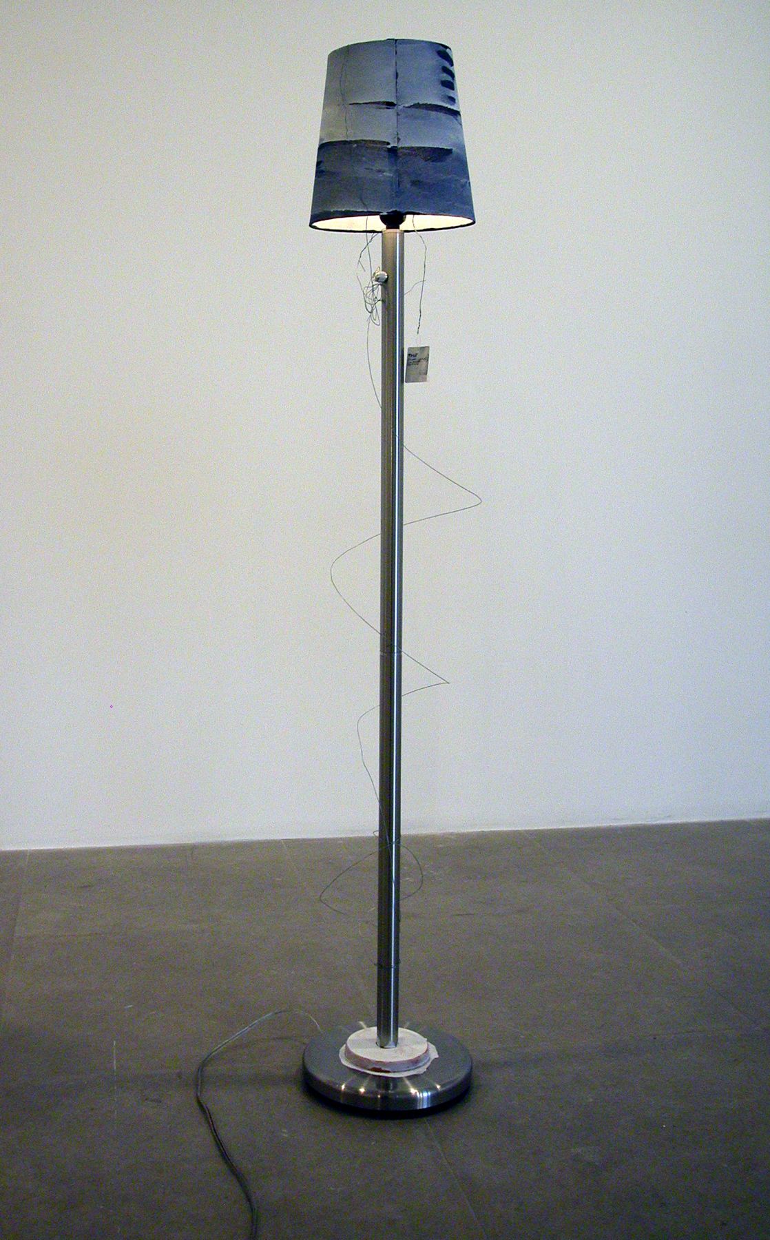 The (non-profit) Idiot, 2006, mixed media lamp, 58 x 10 x 10 inches