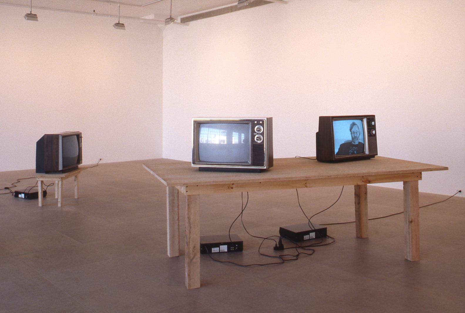 Installation view, Malcolm, Lloyd, Angela, Norman, Jane, Greene Naftali, New York, 1998