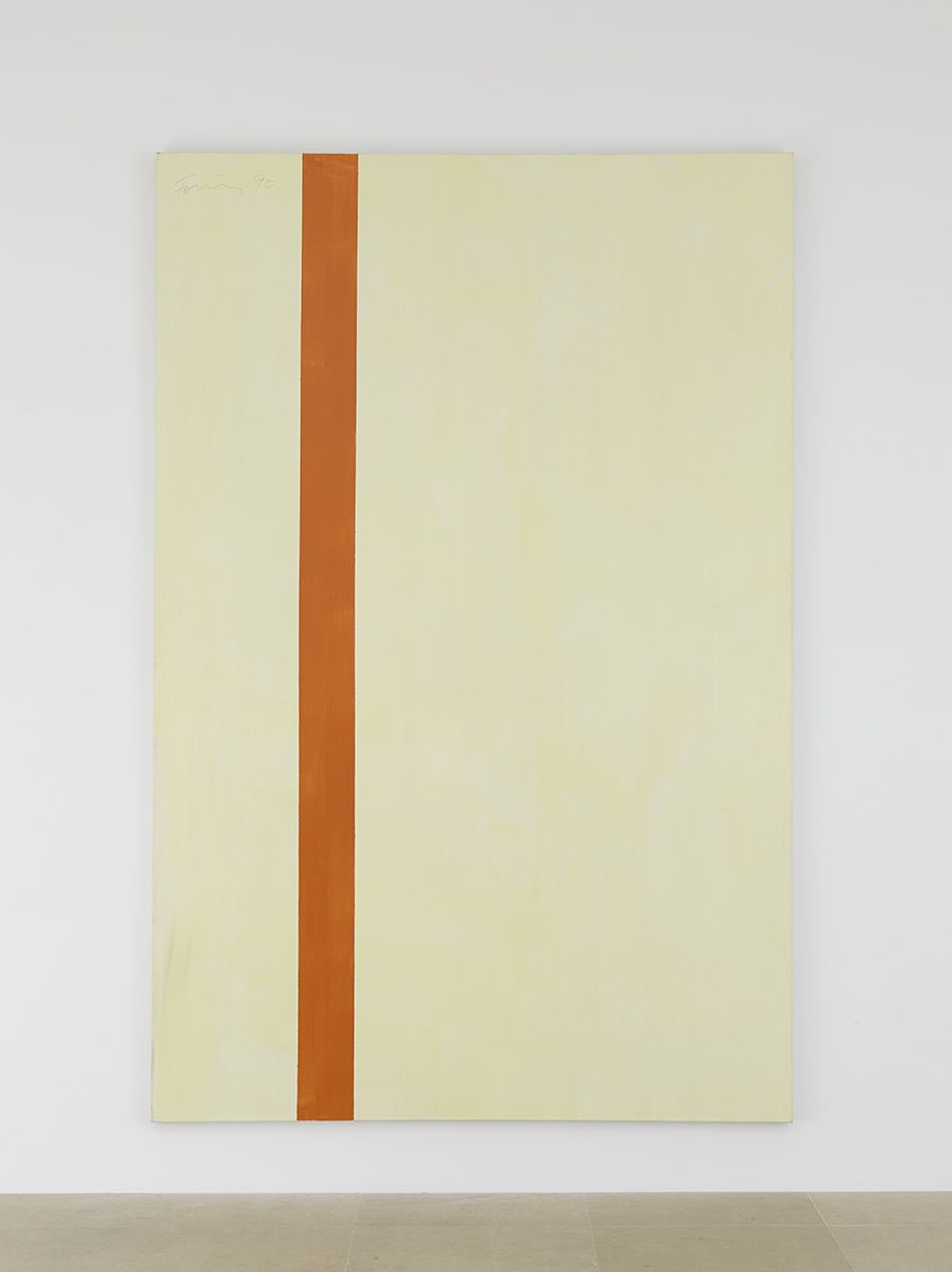 Günther Förg Untitled (Rivoli), 1990 Acrylic on canvas 104 3/8 x 68 7/8 inches (265.1 x 174.9 cm)