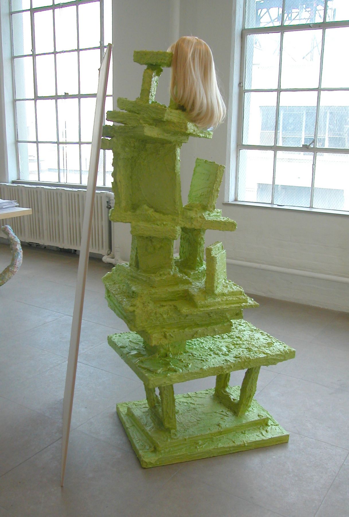 Cindy (Green), 2004, mixed media sculpture, 72 x 37 x 31 inches