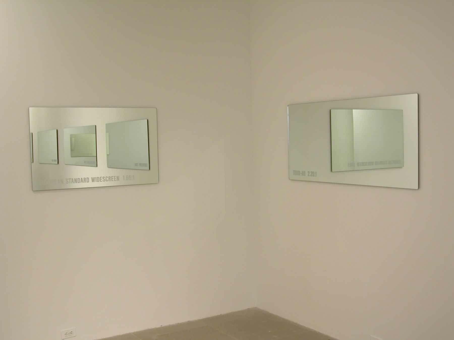Installation view, Greene Naftali, New York, 2005