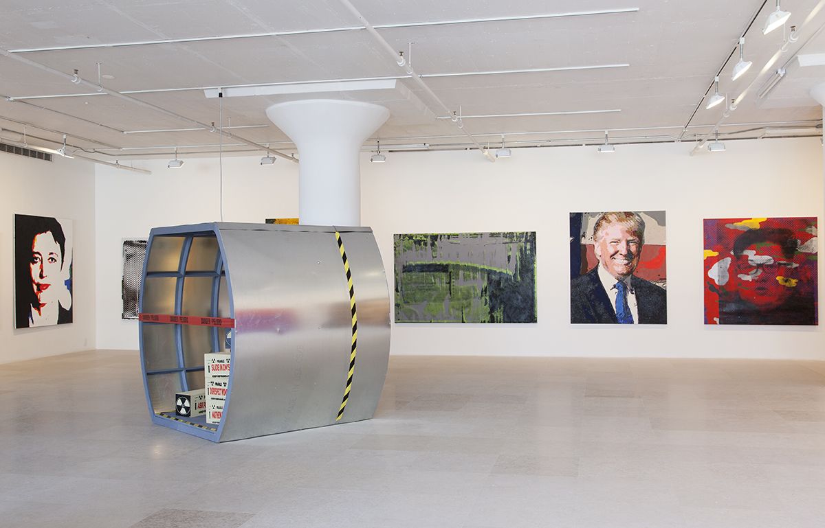 Mathieu Malouf, Installation view, Toxic Masculinity Fallout Shelter, Greene Naftali, New York, 2017