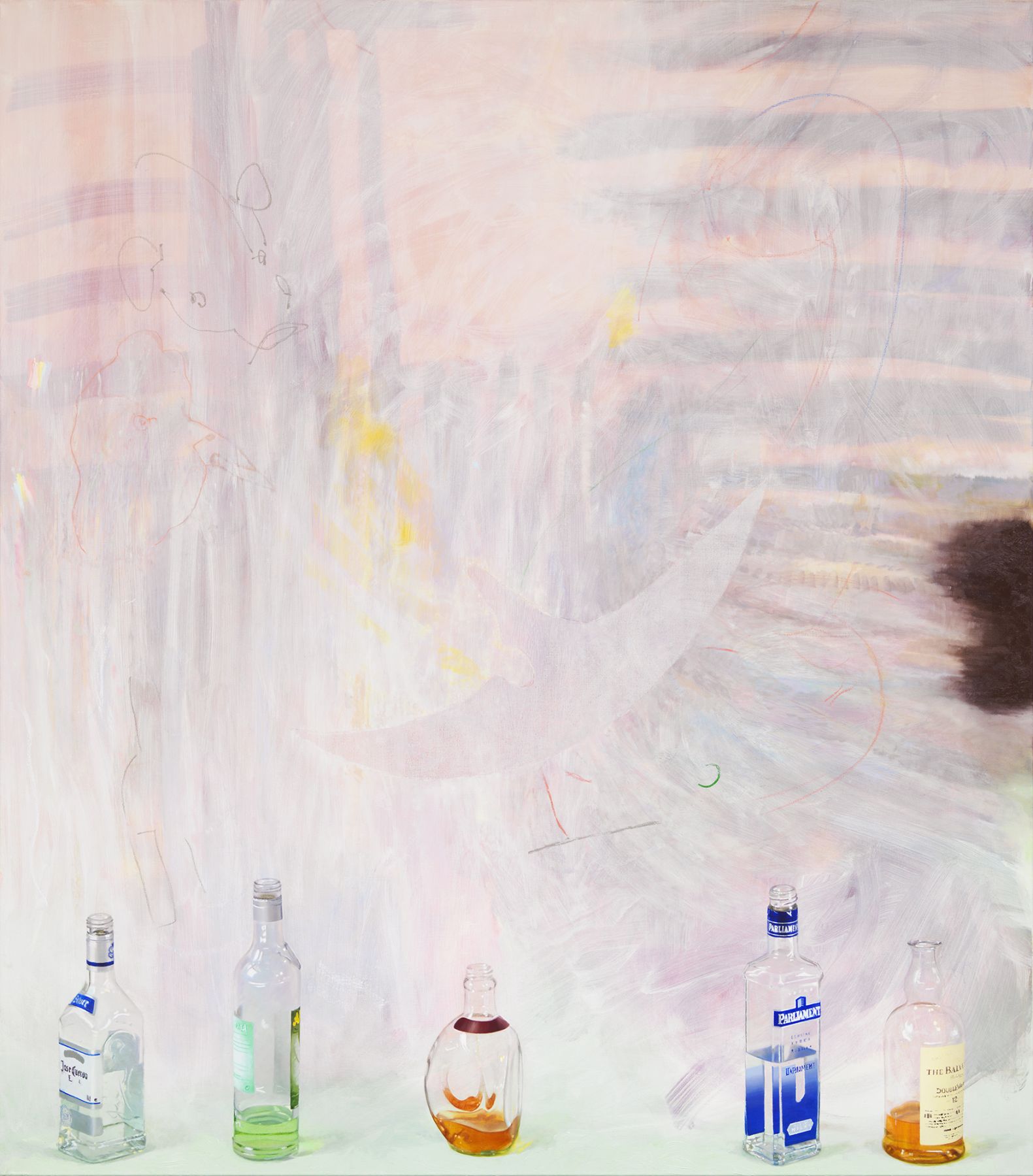Monika Baer untitled, 2015 Oil on canvas 98 3/8 x 86 5/8 inches (250 x 220 cm)
