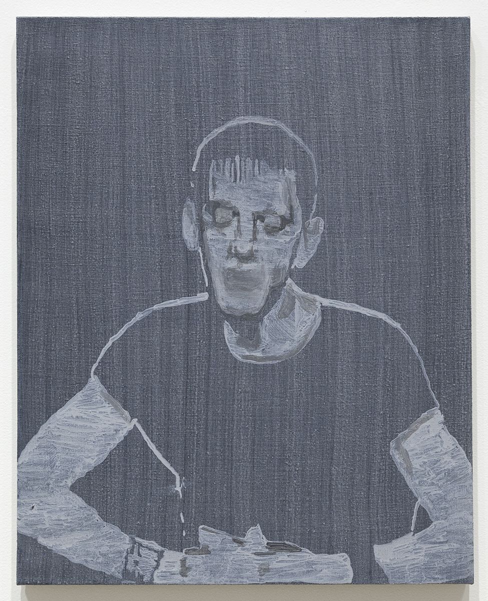 Andrea Fourchy / Sergej Jensen Rock and Roll Mammal, 2017 Acrylic on linen 25 x 20 inches (63.5 x 50.8 cm)