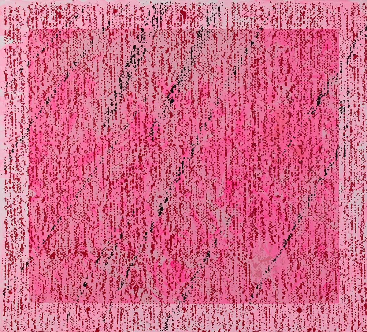 ⢠, 2015, Oil and enamel on linen