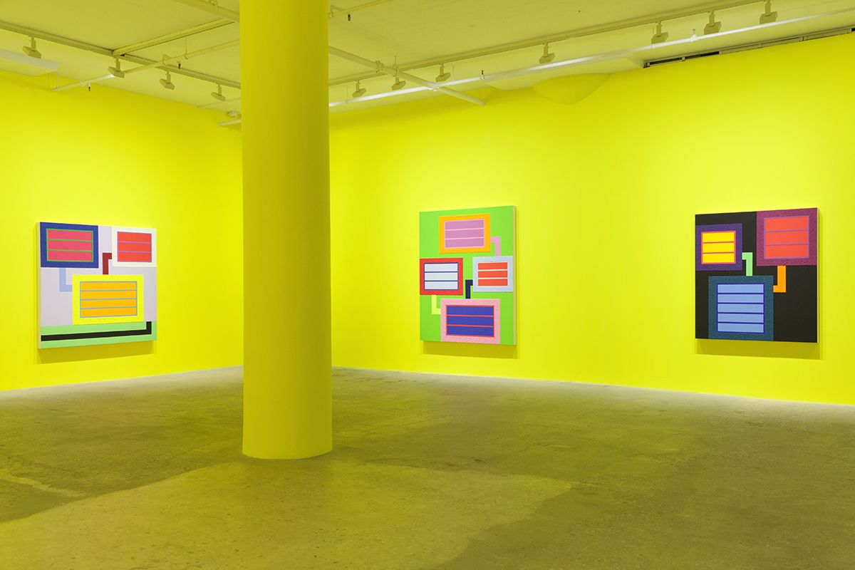 Peter Halley, Installation view, Greene Naftali, New York, 2017