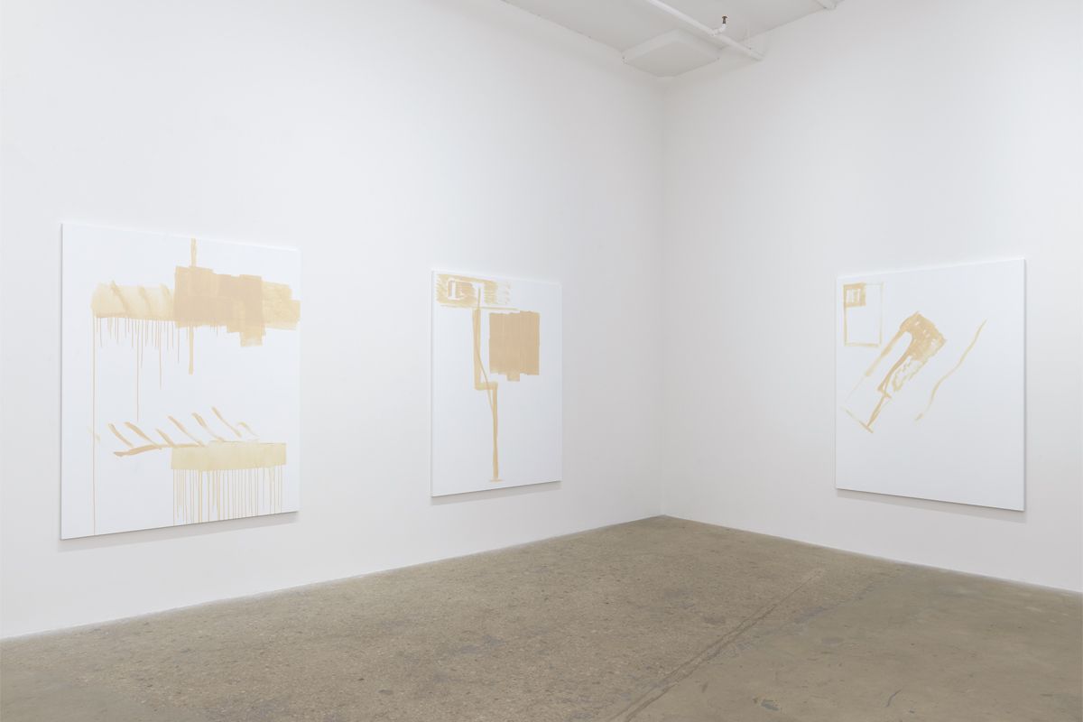Michael Krebber, Installation view, Greene Naftali, 2018