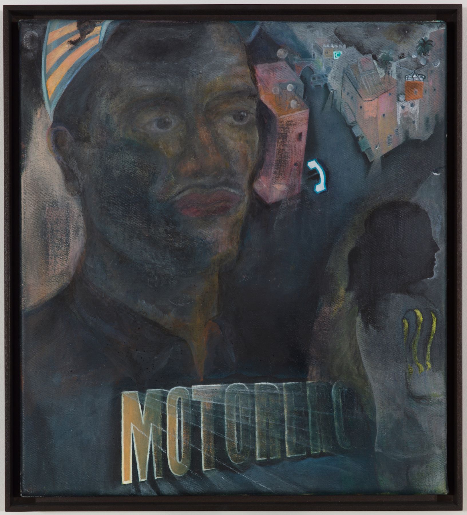 Katharina Wulff Motorero, 2010 Oil and charcoal on canvas 15 3/4 x 14 1/4 inches (40 x 36.2 cm)