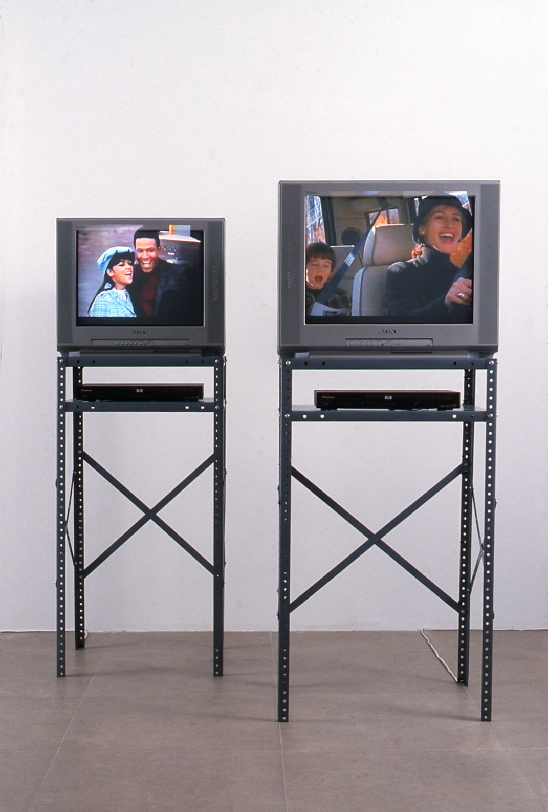 The Soul of Tammi Terrell, 2001, 2 DVDs 5:30 min each, 2 metal stands, 24" monitor, 20" monitor, 2 DVD players