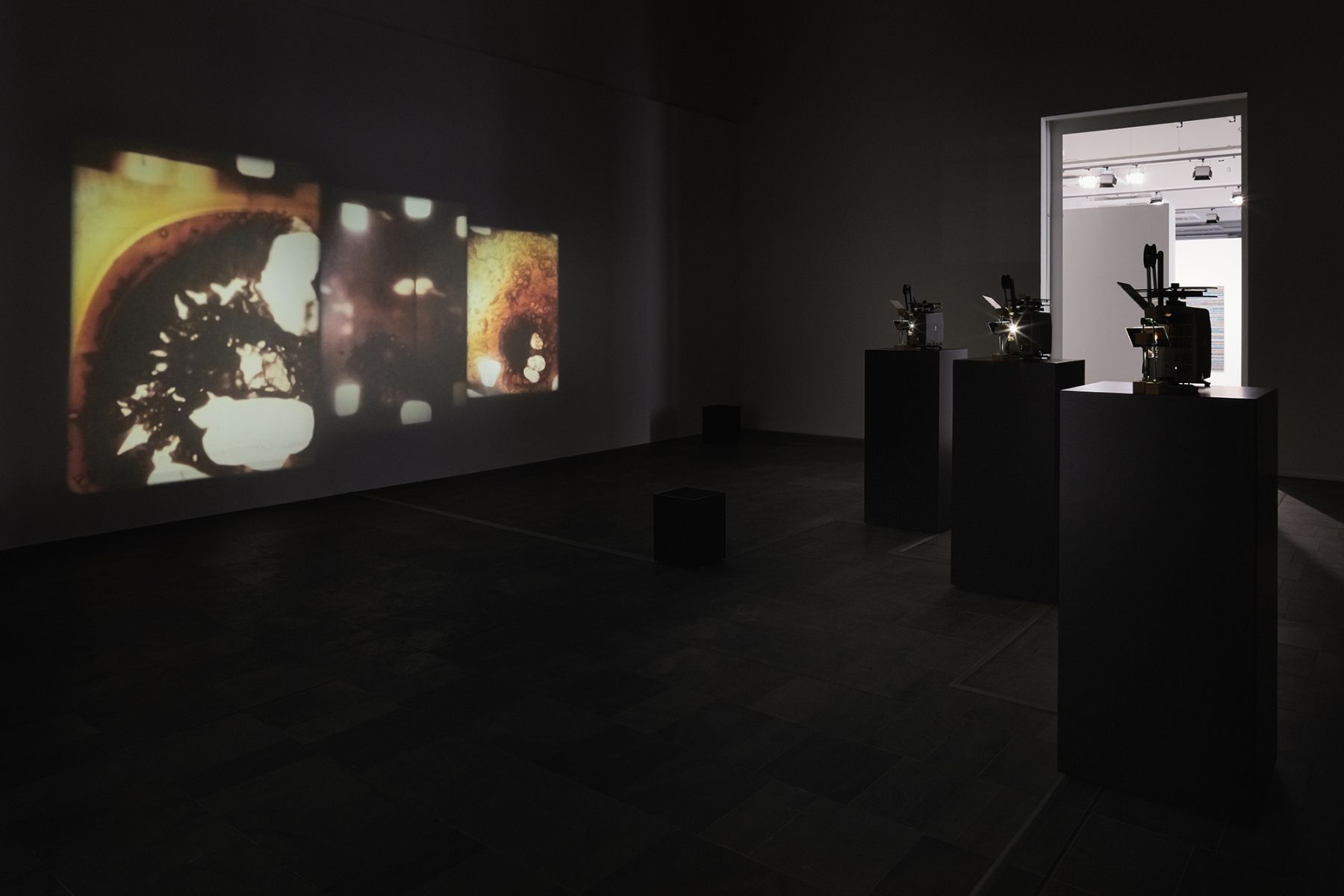 Installation view, Paul Sharits. A Retrospective, Fridericianum, Kassel
