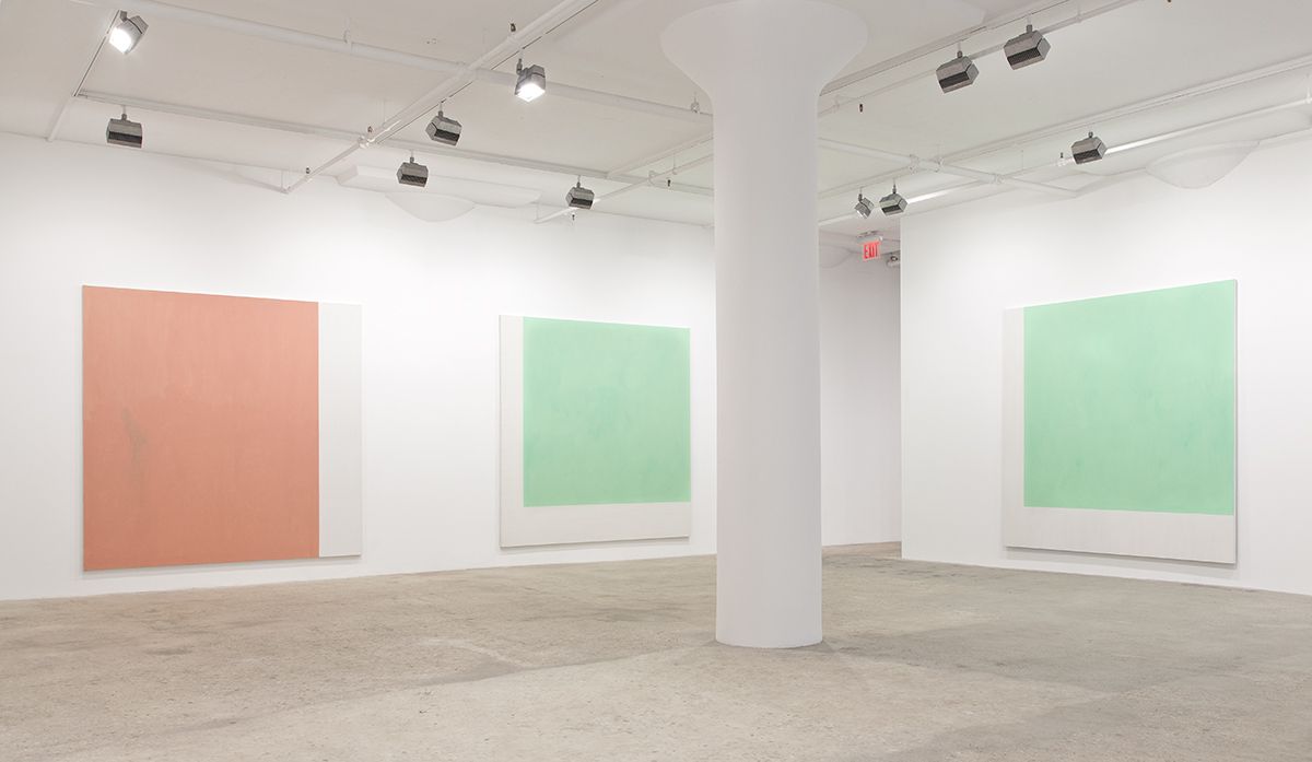 Installation view, Greene Naftali, New York, 2015