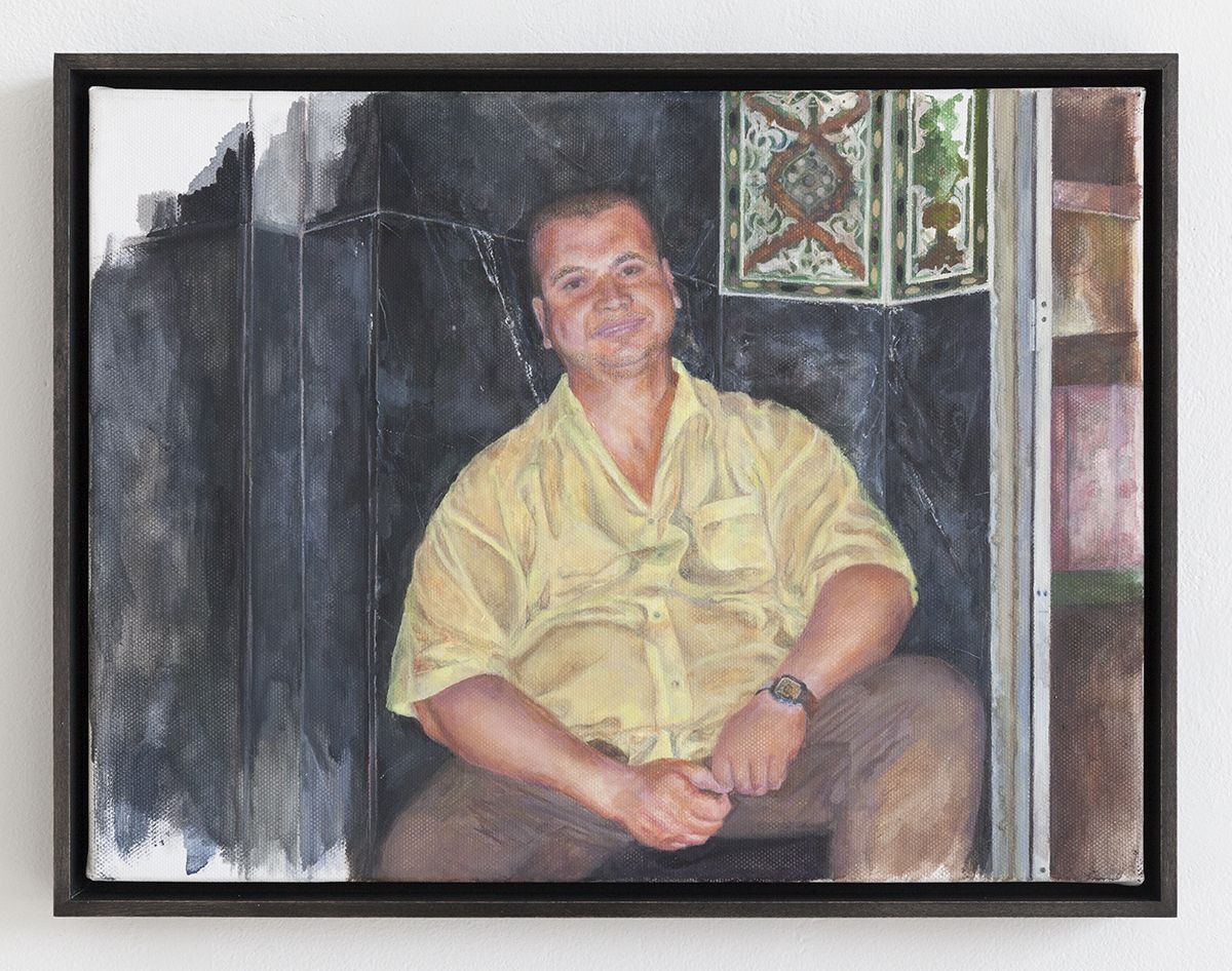 Katharina Wulff Untitled, 2016 Oil on canvas 11 7/8 x 15 3/4 inches (30.2 x 40 cm) Frame: 12 15/16 x 16 3/4 x 1 1/2 inches (32.9 x 42.5 x 3.8 cm)
