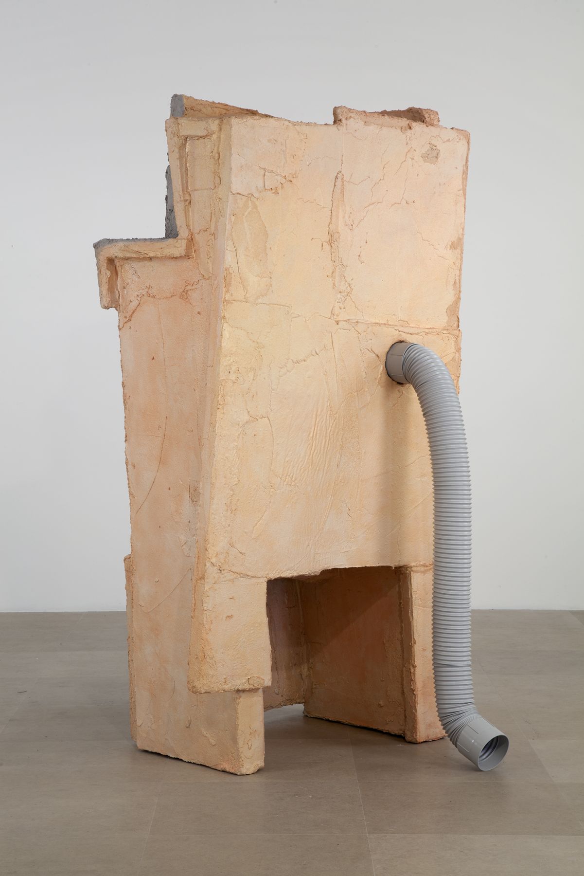 Rachel Harrison Industrial Poems, 2012 Wood, polystyrene, cement, acrylic, and plastic ventilation tube 85 x 46 x 46 inches (215.9 x 116.8 x 116.8 cm)