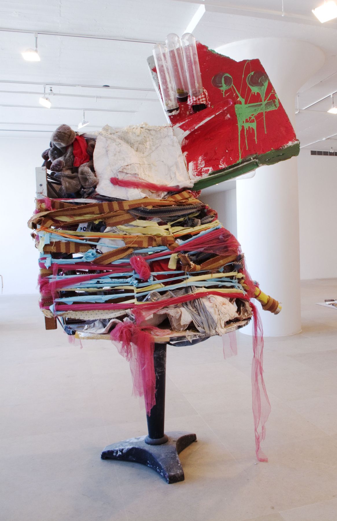Untitled, 2010, mixed media, 96 x 95 x 59 inches, Installation view, Greene Naftali, New York, 2010