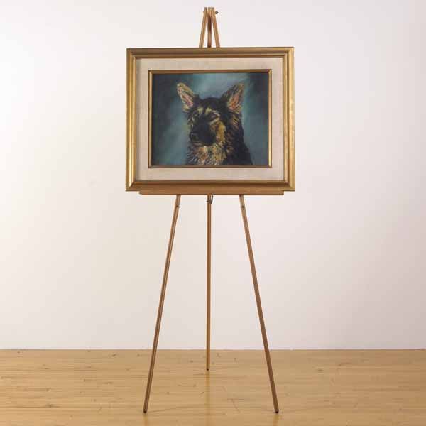 Painted Image, 1972, Oil on canvas, wood easel