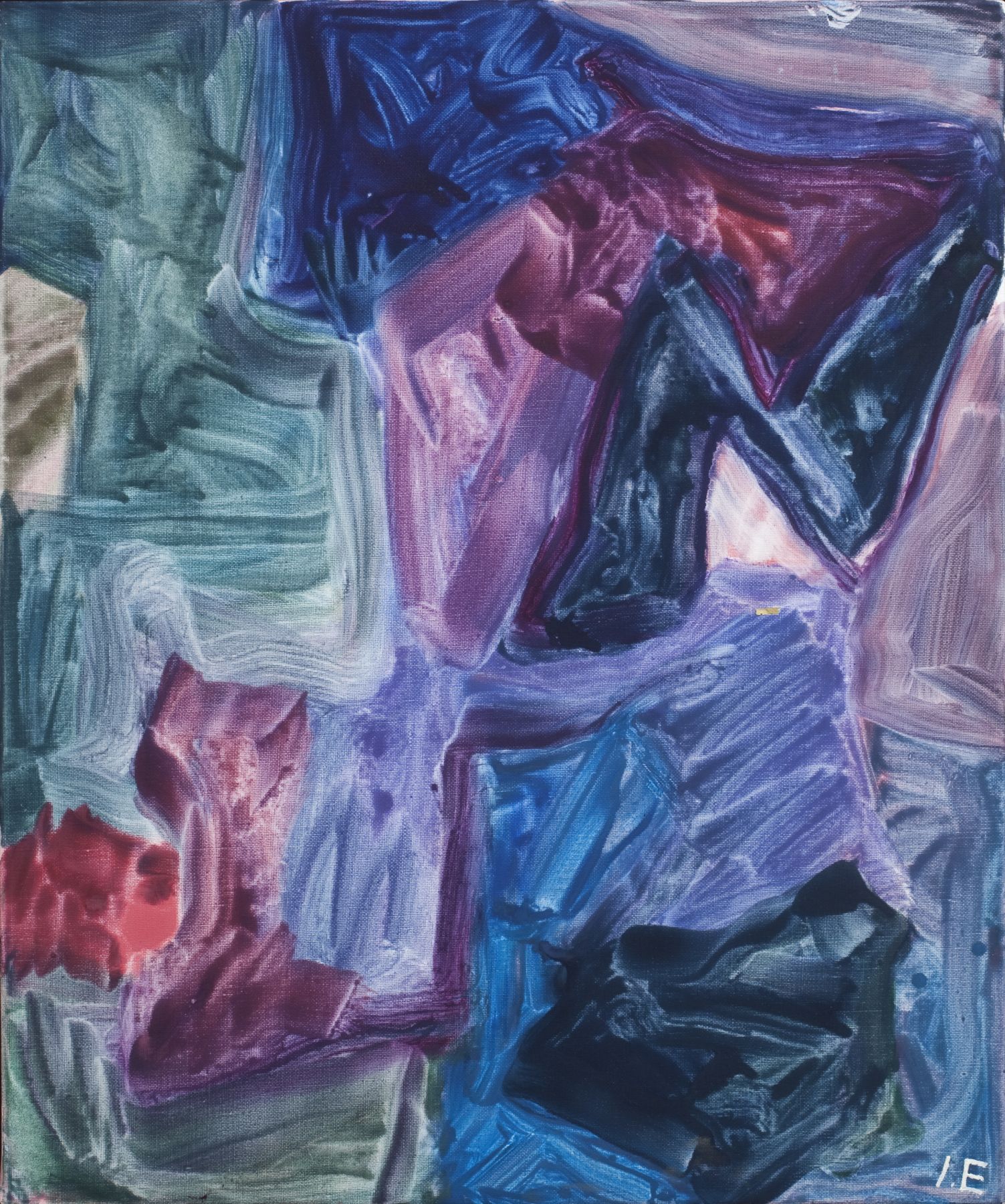 Ida Ekblad, Untitled, 2011, Oil on linen, 23 3/4 x 19 3/4 inches