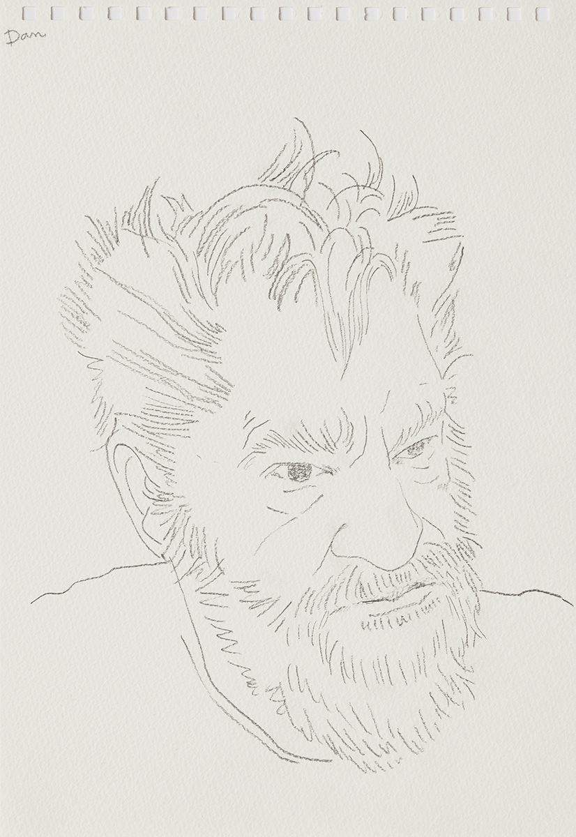 Mieko Meguro Dan, 2016 Graphite on paper Image: 9 7/8 x 6 3/8 inches (25.1 x 16.5 cm) Frame: 12 1/2 x 9 1/2 x 1 1/8 inches (31.7 x 24.1 x 3.0 cm)