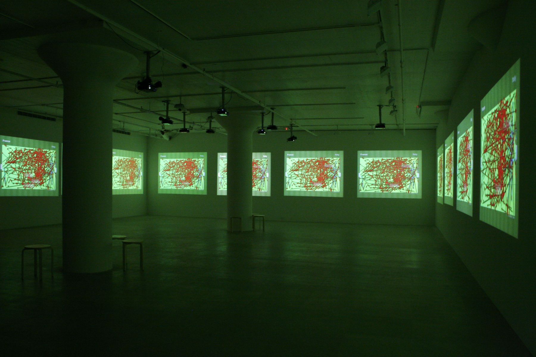 Installation view, Deep Play, Greene Naftali, New York, 2008