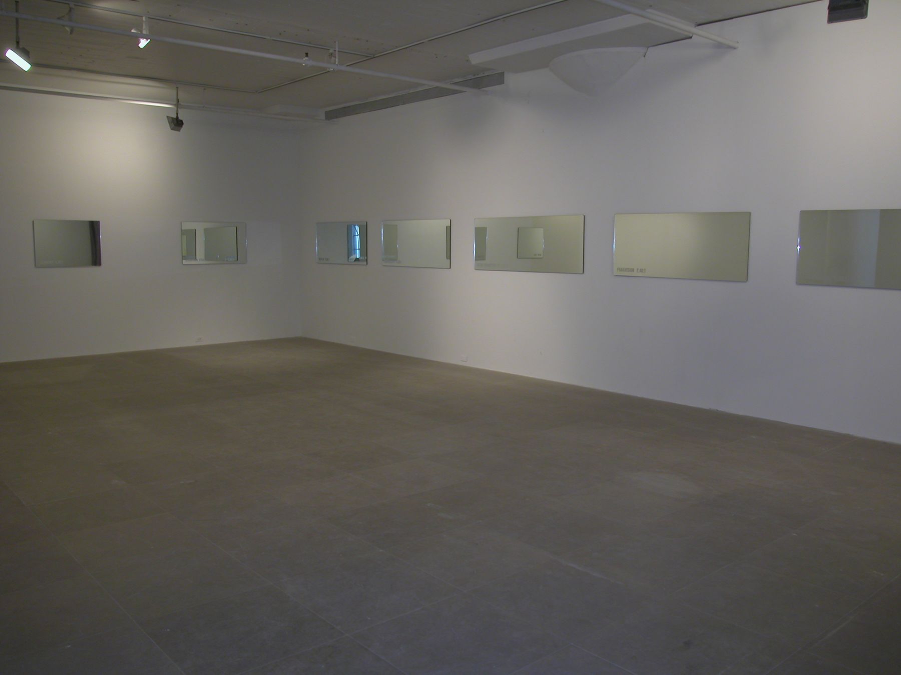 Installation view, Greene Naftali, New York, 2005