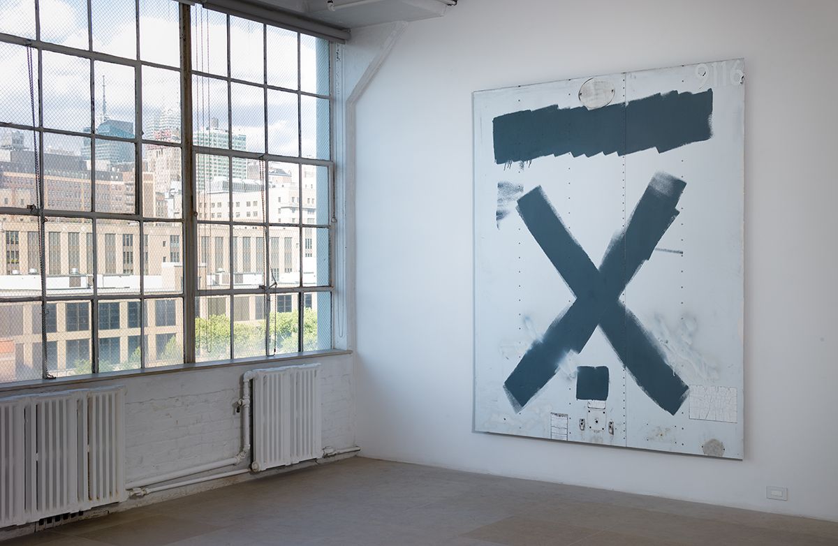 Gedi Sibony, All His Arms Are Made of Crumbs, 2013, Trailer, 98 1/4 x 79 1/4 x 2 1/8 inches